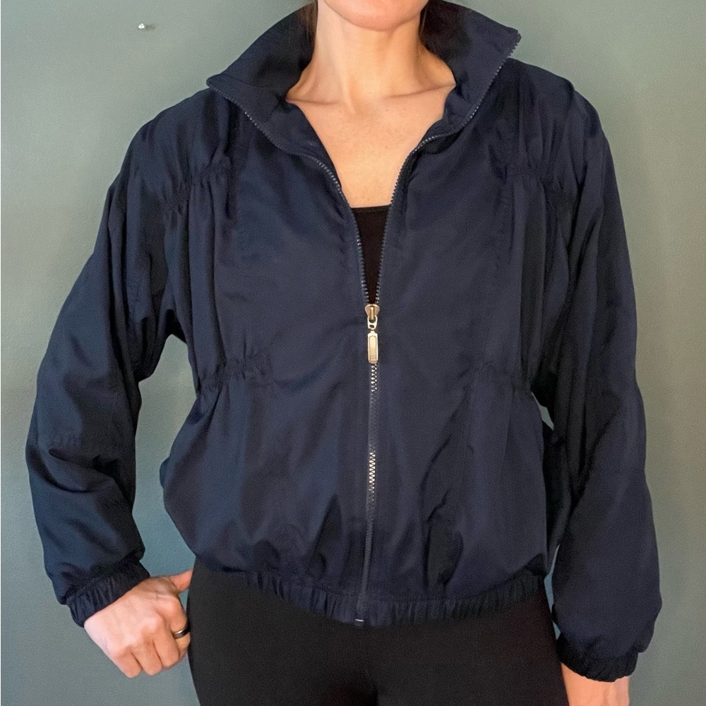 Vintage navy blue track jacket
